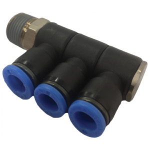 Conexão de um toque Distribuidor Saida Tripla